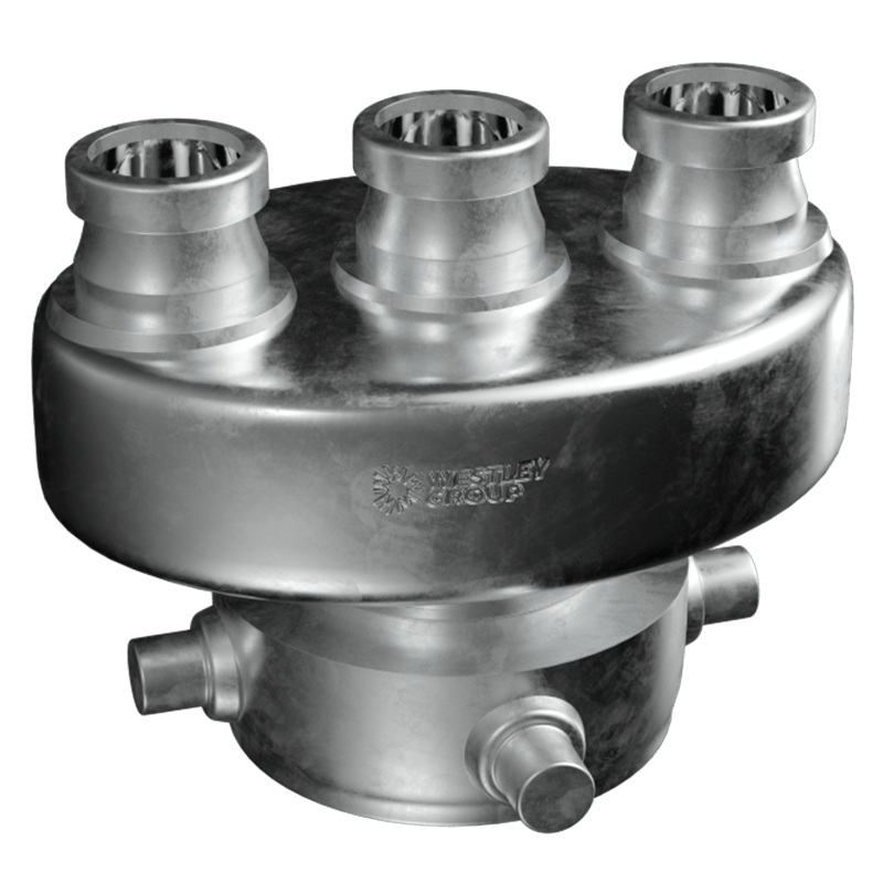 3 WAY INLINE COLLECTING HEAD